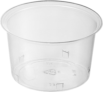 Clear Disposable Recyclable Plastic Dessert Pot 185ml