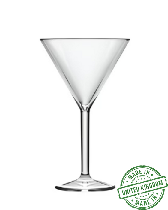 Clear Reusable Plastic Cocktail Glass 200ml - Polycarbonate