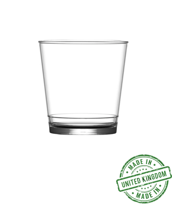 Clear Reusable Plastic Stacking Tumbler Glass 256ml - Polycarbonate
