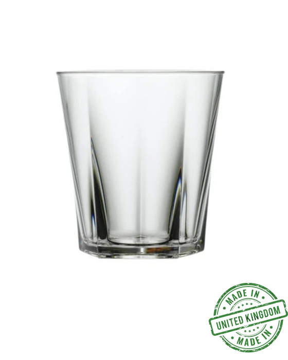 Clear Reusable Plastic Penthouse Tumbler Glass 256ml - Polycarbonate