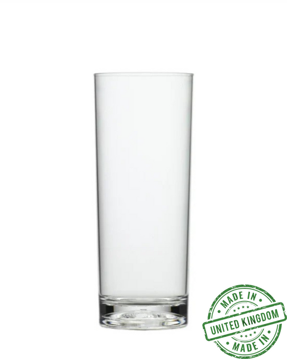 Clear Reusable Plastic Hi-ball Glass 340ml - Polycarbonate