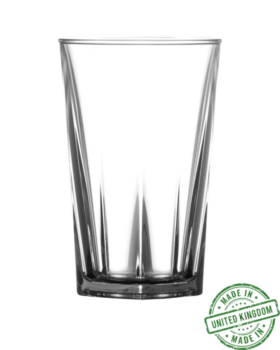 Clear Reusable Plastic Penthouse Hi-ball Glass 284ml - Nucleated Polycarbonate UKCA Stamped to Rim