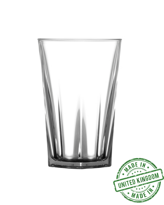 Clear Reusable Plastic Penthouse Tumbler Glass 398ml - Polycarbonate