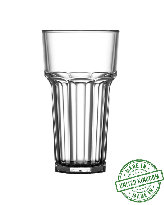 Clear Reusable Plastic Remedy Tumbler Glass 340ml - Polycarbonate