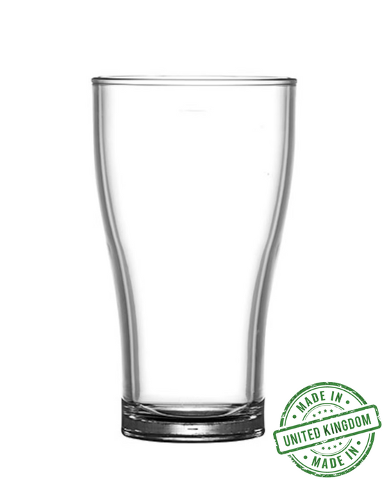 Clear Reusable Plastic Viking Tumbler Glass 425ml - Nucleated Polycarbonate