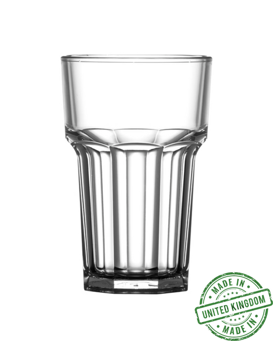 Clear Reusable Remedy Plastic Half Pint Glass 284ml - Polycarbonate