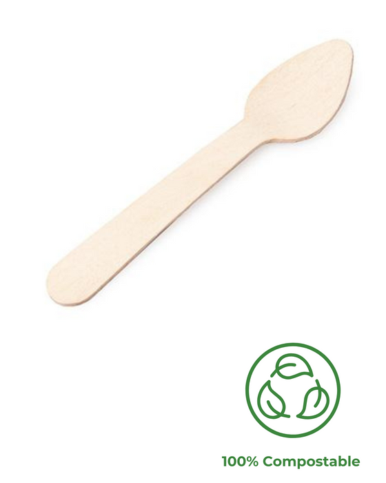 Compostable Wooden Tea Spoon 110mm