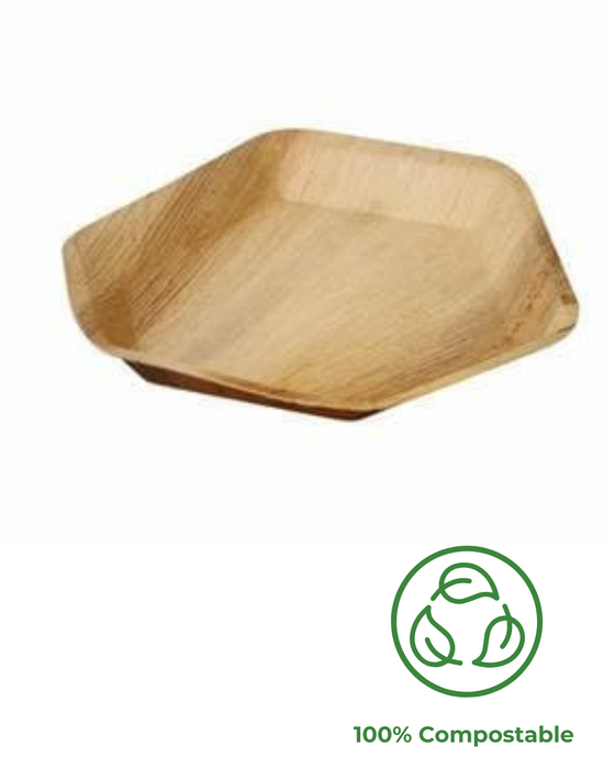 Compostable Hexagonal Plate 240mm