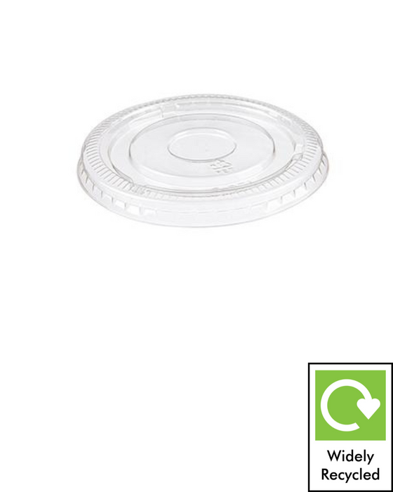 Clear Recyclable Flat PET Lid for 155ml Portion Pot Case of 1000