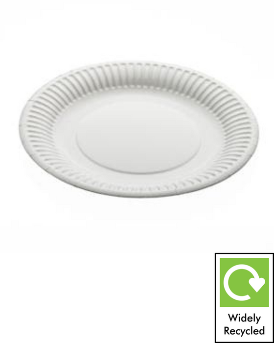 White Disposable Paper Plate 230mm