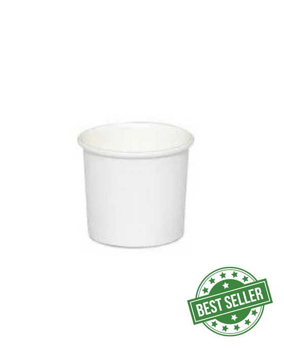 White Recyclable Paper Shot Cup 30ml