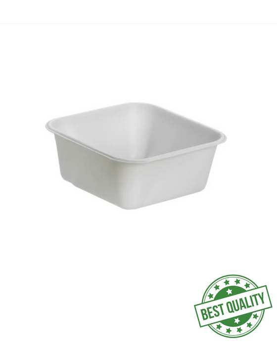 White Recyclable Plastic Bowl 110ml - RPET