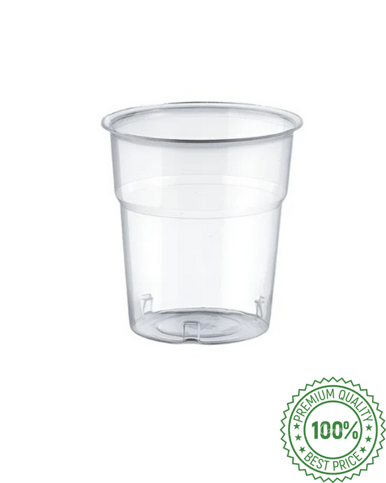 Clear Disposable Recyclable Plastic Tumbler Glass 100ml