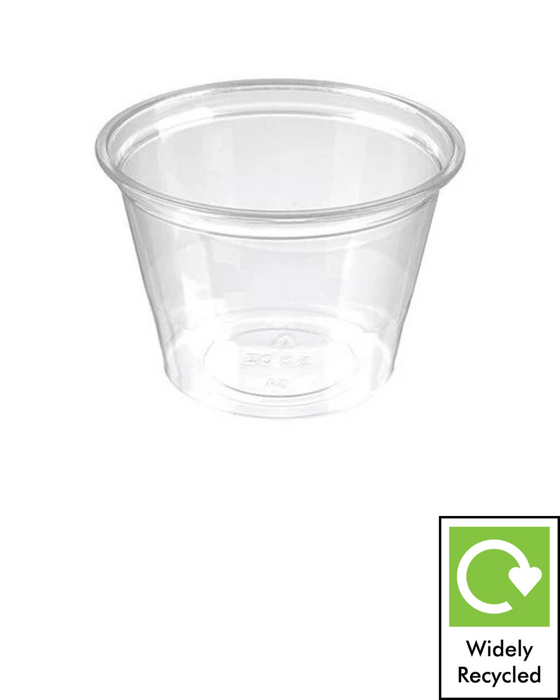 Clear Recyclable Plastic Portion Pot 155ml
