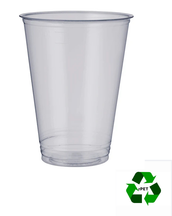Clear Recyclable Plastic rPET Cup 660ml