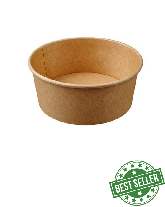 Kraft Paperboard Lined Food Container 750ml