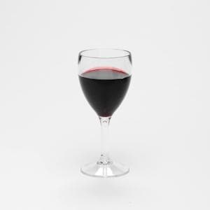 Clear Reusable Plastic Wine Glass 255ml - Polycarbonate