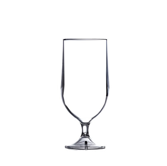 Clear Reusable Plastic Goblet Half Pint Glass 285ml - Polycarbonate