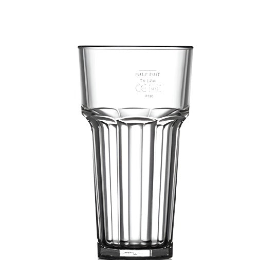 Clear Reusable Plastic Remedy Tumbler Glass 340ml - Polycarbonate
