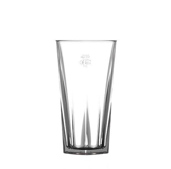 Clear Reusable Plastic Penthouse Tumbler Glass 340ml - Polycarbonate UKCA Stamped