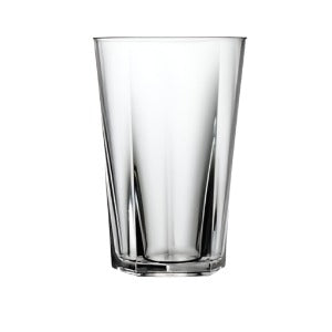 Clear Reusable Plastic Penthouse Tumbler Glass 340ml - Polycarbonate UKCA Stamped