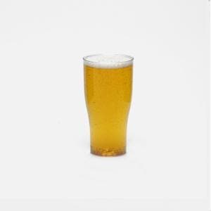 Clear Reusable Plastic Tulip Pint Glass 568ml - Crystal Polystyrene UKCA Stamped to Rim