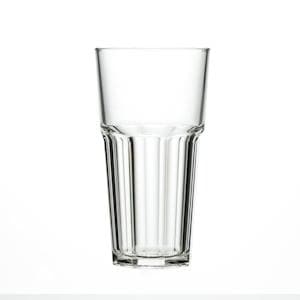 Clear Reusable Plastic Remedy Pint Glass 568ml - Polycarbonate UKCA Stamped to Rim