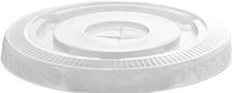 Clear Recyclable Plastic Flat 250ml/300ml Lid - PET