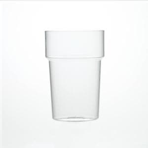 Clear Reusable Plastic Stacking Pint Glass 568ml - Crystal Polystyrene CE/CA Stamped to Rim