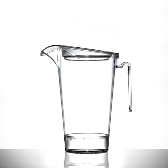 2 Pint Clear Reusable Plastic Jug 1136ml - Polycarbonate UKCA Stamped to Line