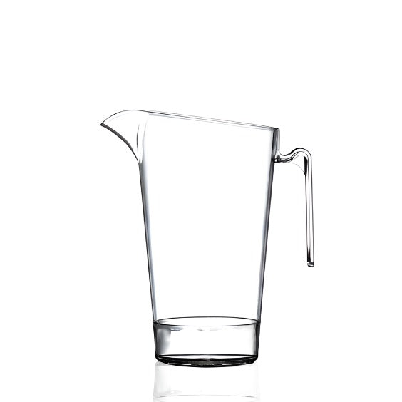 2 Pint Clear Reusable Plastic Jug 1136ml - Polycarbonate UKCA Stamped to Line