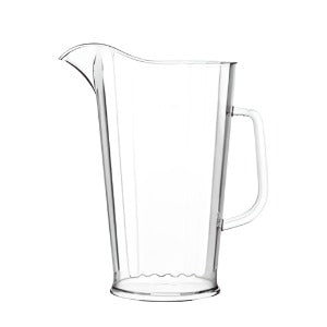 4 Pint Clear Reusable Plastic Jug 2272ml - Polycarbonate UKCA Stamped to Line