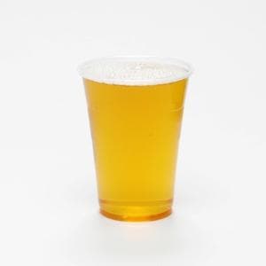 Clear Disposable Recyclable Plastic Half Pint Glass 284ml - Polypropylene CE Stamped to Rim