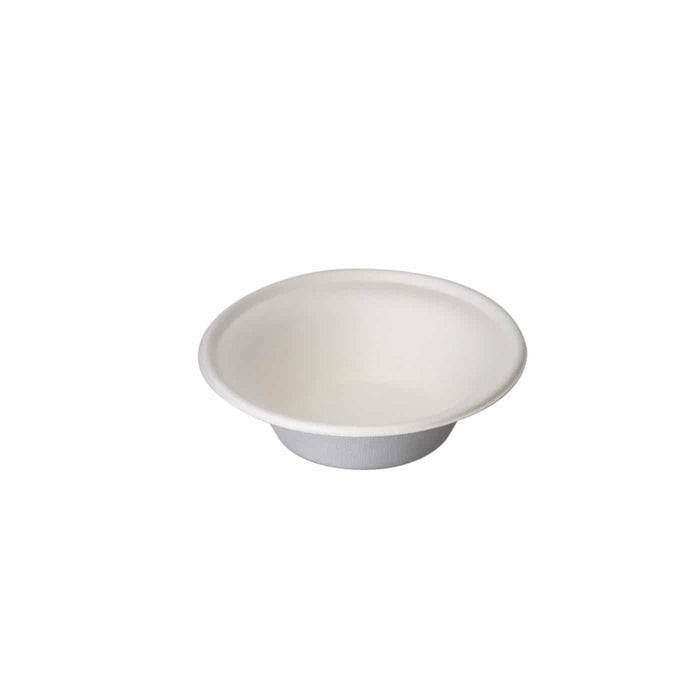 White Compostable Bowl 150mm - Reed Pulp