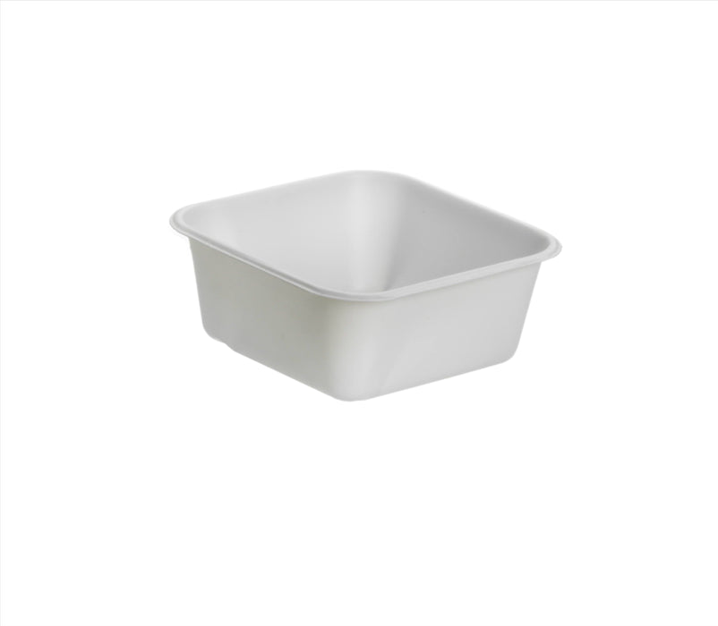 White Recyclable Plastic Bowl 110ml  - RPET