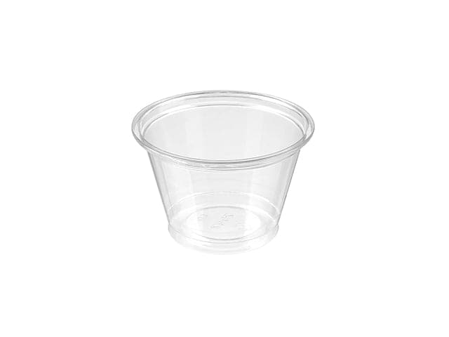 Clear Recyclable Plastic Portion Pot 71ml - PET