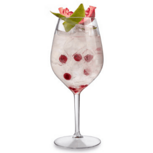 Clear Reusable Plastic Premium Blow Moulded Wine Glass 510ml - Tritan