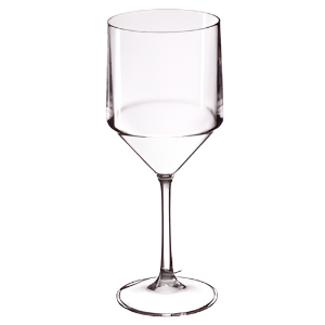 Premium Reusable Plastic Wine Glass 450ml - Polycarbonate