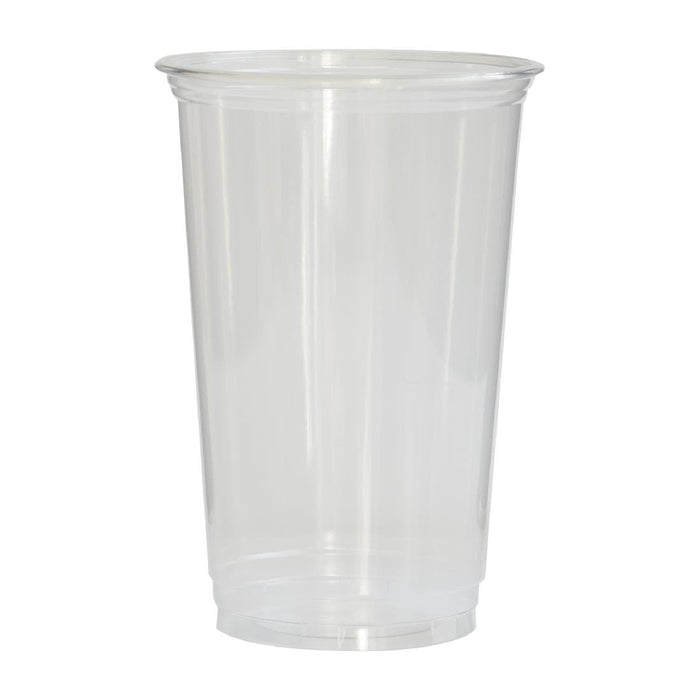 Clear 100% Recycled Plastic Pint Glass 568ml - RPET CE Stamped to Rim