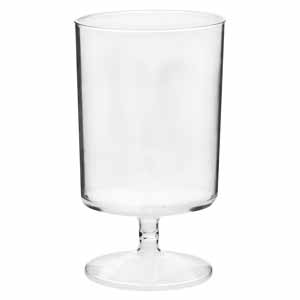 Clear Reusable Plastic Stacking Wine Glass 312.5ml - Polycarbonate UKCA Stamped at 125/ 175 & 250ml