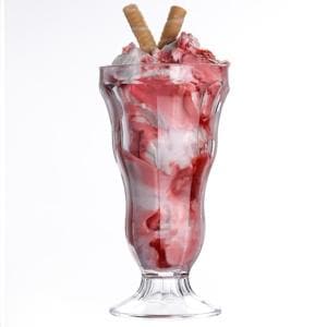 Clear Reusable Plastic Knickerbocker Glory Glass 340ml - Polycarbonate