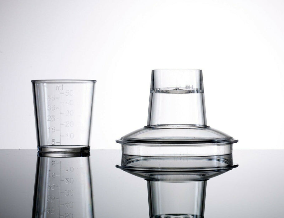 Clear Reusable Plastic 3-Piece Cocktail Shaker 568ml - Polycarbonate