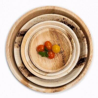 Compostable Round Plate 220mm - Palm Leaf