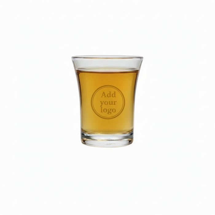 25ml Clear Reusable Plastic Shot Glass - Polystyrene UKCA Stamped to Rim