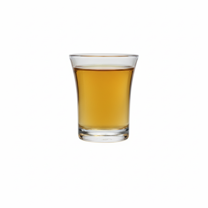 25ml Clear Reusable Plastic Shot Glass - Polystyrene UKCA Stamped to Rim