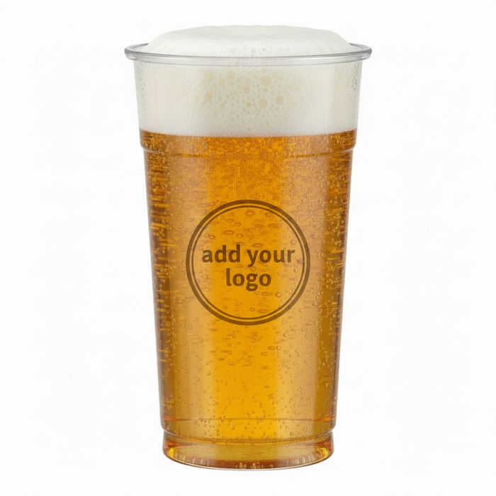 Clear Disposable Recyclable Plastic Tumbler/Hi Ball Glass 380ml - CE Marked 2/3rd of a Pint