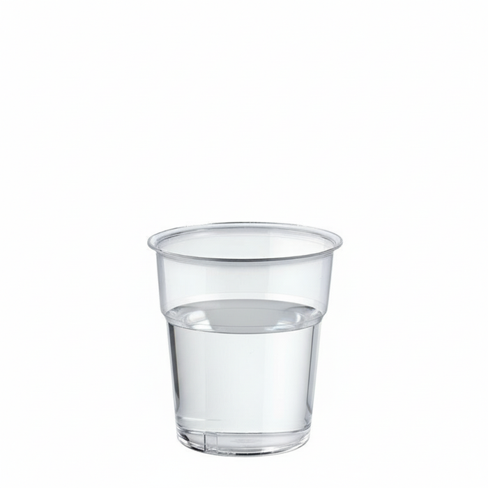 Clear Disposable Recyclable Plastic Tumbler Glass 100ml
