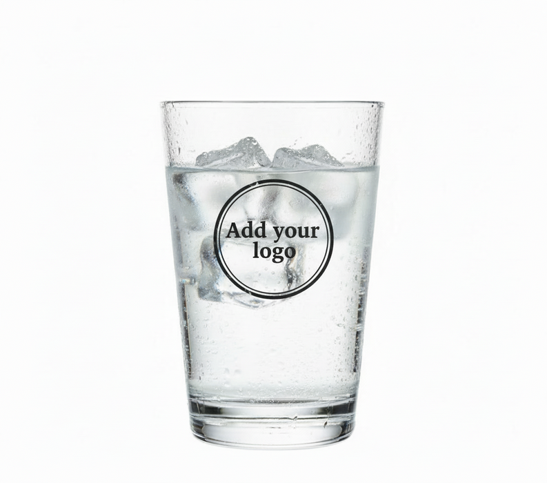 Clear Reusable Plastic Tumbler Glass 200ml  - Crystal Polystyrene