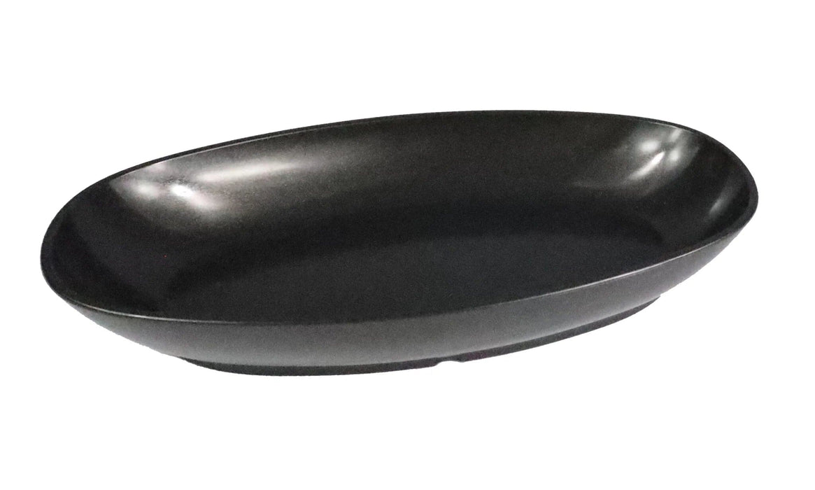 Reusable Plastic Large Deep Oval Dish 500ml - Polycarbonate