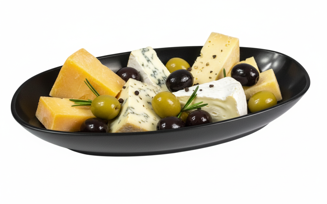 Reusable Plastic Small Deep Oval Dish 300ml